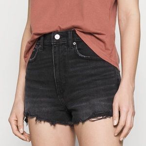 Abercrombie & Fitch Black denim shorts